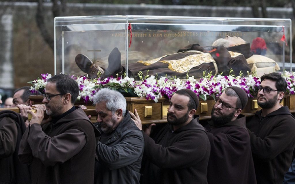 SAN PIO A ROMA PER IL GIUBILEO STRAORDINARIO