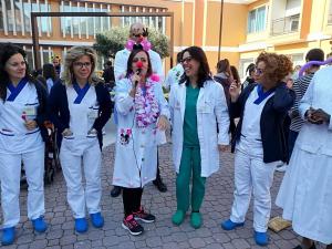 La dr.ssa Armillotta ed i nostri operatori della riabilitazione