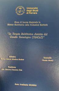Frontespizio della Tesi