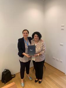 LA PhD OZLEM YILDRIM, INTERNATIONAL SURVEYOR DELLA JCI CON IL DIRETTORE SANITARIO DR.SSA SERENA FILONI